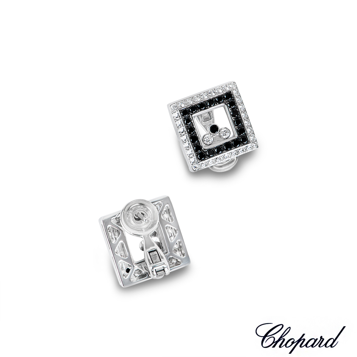 Chopard White Gold Happy Diamonds Earrings 84/3684-1001